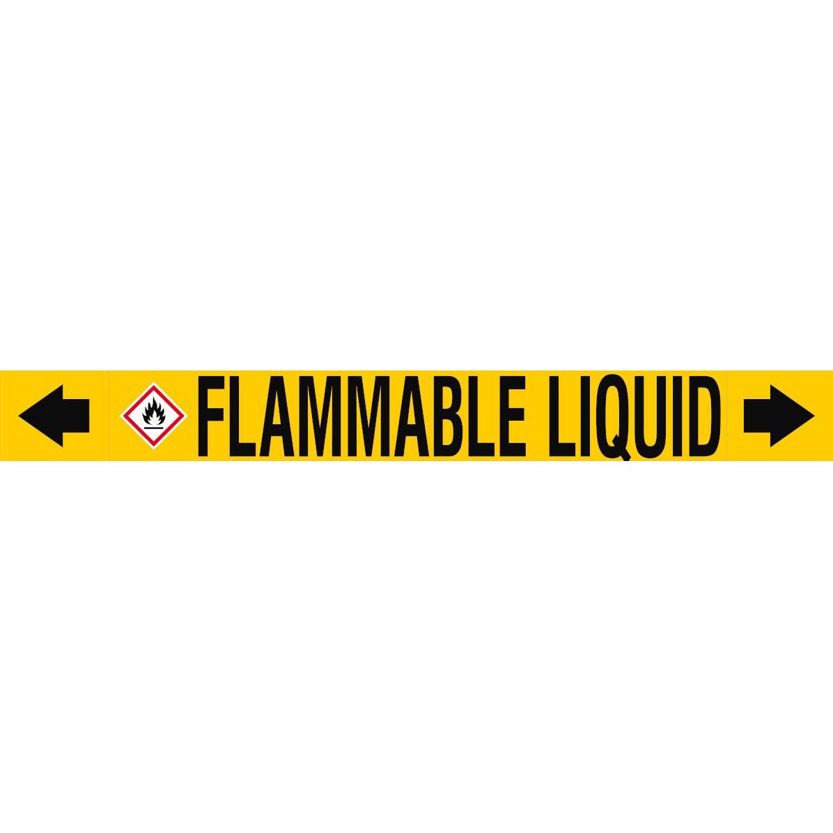Brady ASME - Rohrmarkierer - Flammable Liquid (313351)