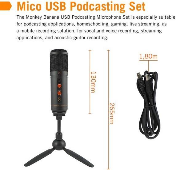 Immagine prodotto Monkey Banana Pulsante Muto USB Mico