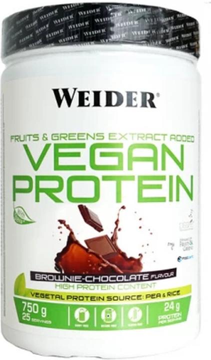 Immagine prodotto Weider Proteine vegane (750 g, 1 x, Brownie al cioccolato)