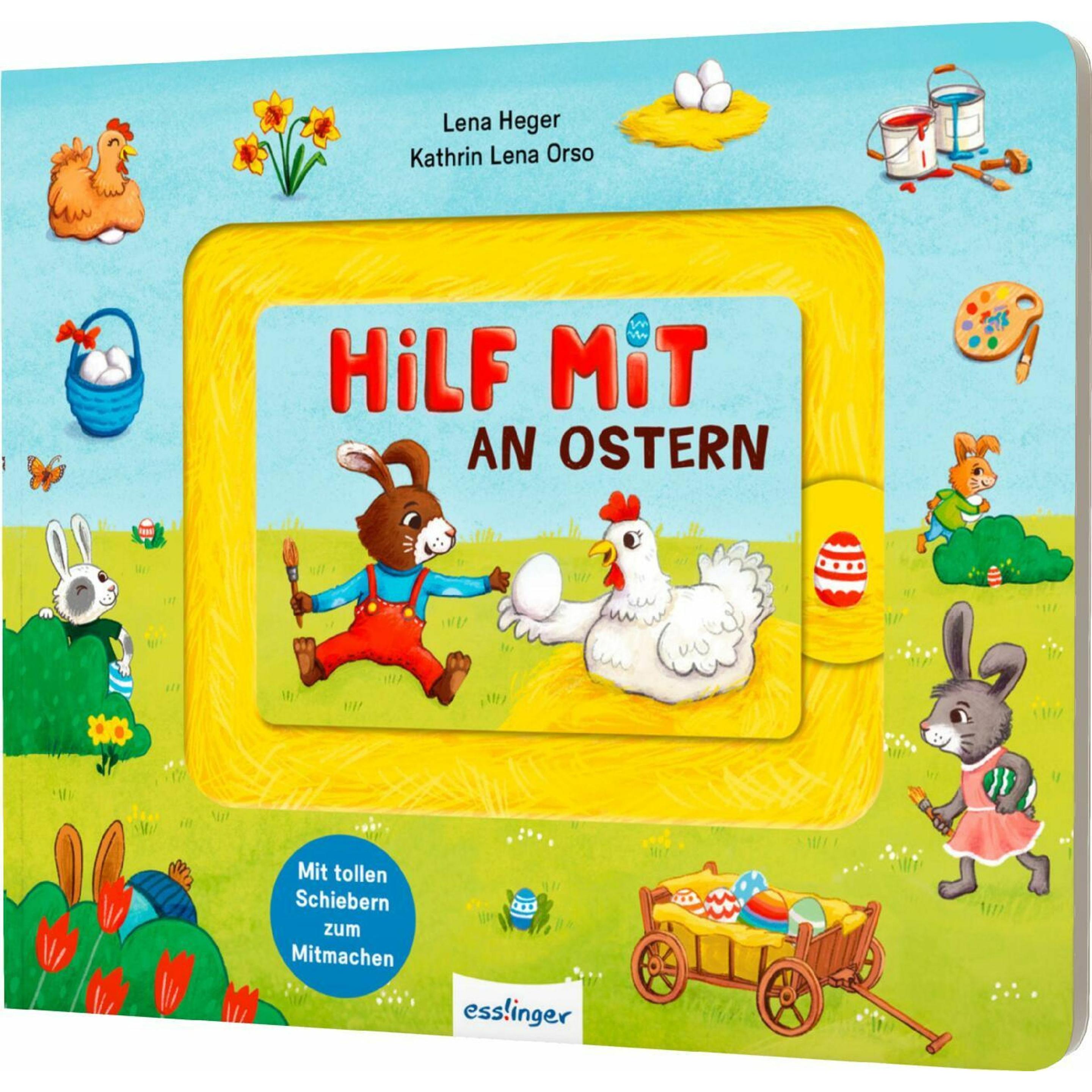 Esslinger, Babybücher, Meine Schiebebahn-Pappe: Hilf mit an Ostern (Deutsch)