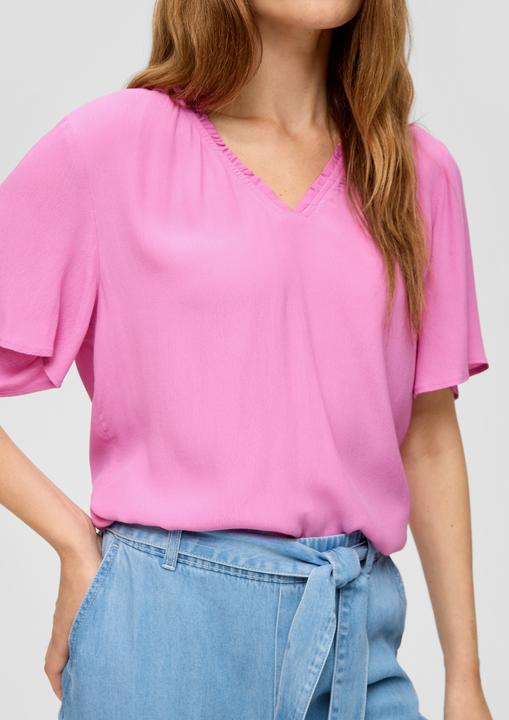 Immagine prodotto s.Oliver Bluse Viskosebluse mit V-Ausschnitt im Relaxed Fit (36)