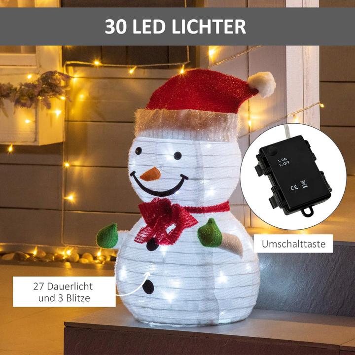 Actual product image Jamb Snowman with LED