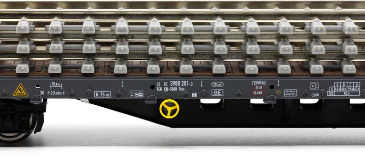 Image du produit Piko SBB Flachwg. Bauzug CH-SBB I beladen mit Betonschwellenstapel Ep VI (Voie VI)