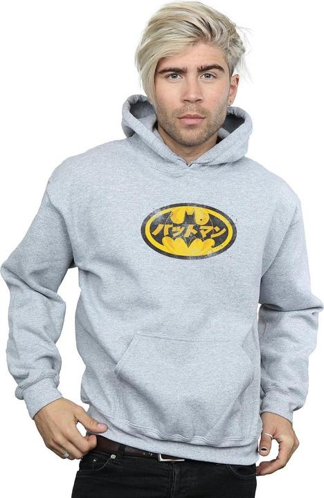 Produktbild Batman Japanisches Logo Gelb Hoodie (L)