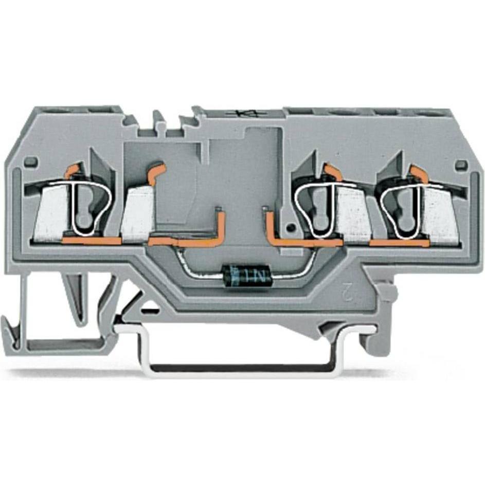 Wago, Collegamento per cavi, 3-Leiter-Diodenklemme