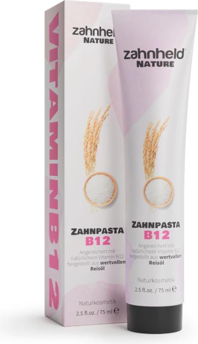 Produktbild Zahnheld Zahnpasta mit Vitamin B12 fluoridfrei (75 ml)