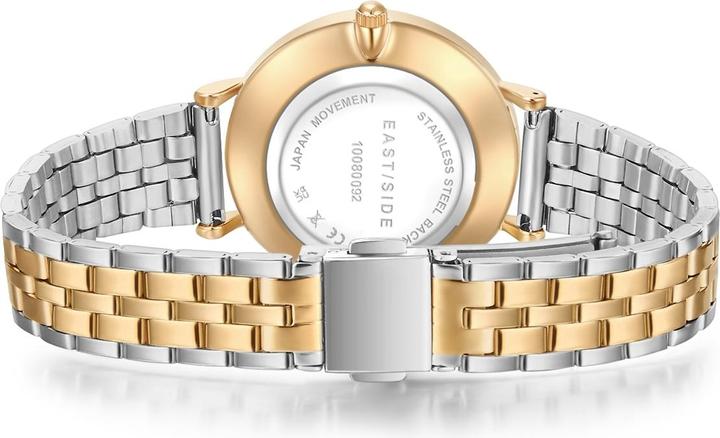 Image du produit Eastside Montre à quartz Bloomfield en acier inoxydable argenté/or jaune - 24173 (Montre analogique, 32.10 mm)