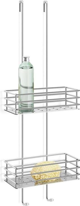 Actual product image Zack Shower basket IPARO polished stainless steel for hanging