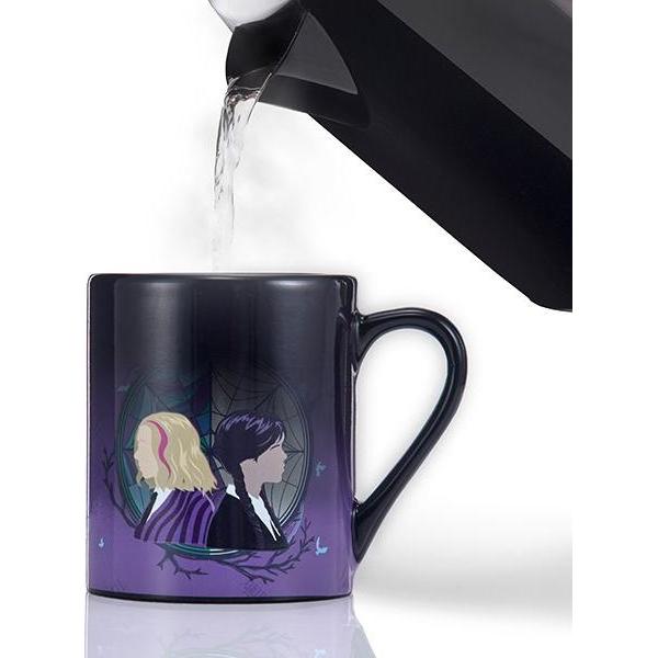 Thumbnail - Universal Textiles, Tasse, WEDNESDAY Giftable Heat reveal mug - Wednesday and Enid