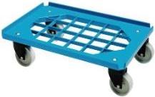 Actual product image Mini Moove Tralle 60x40 cm med Gitterramme/4 hjul ABS/PP Blå,5 stk/krt