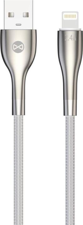 Produktbild Forever Schlankes Kabel USB - Lightning 1,0 m 2.4A weiss (1 m, 12 W)