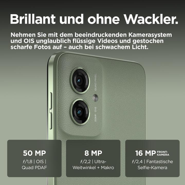 Image du produit Motorola Moto G55 (256 Go, Vert smoky, 6.49", Double SIM, 50 Mpx, 5G)