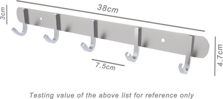 Produktbild Intirilife Garderobenleiste mit 5 Haken