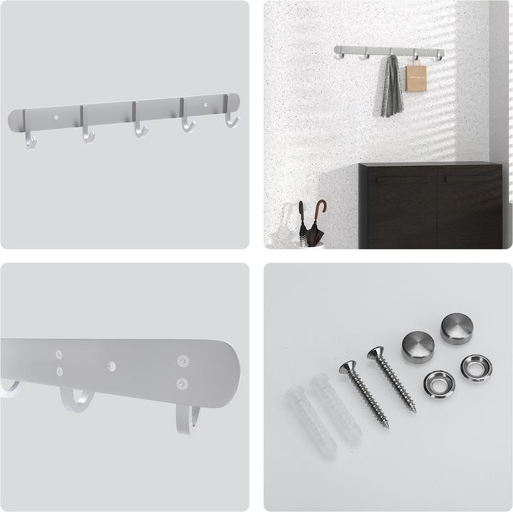Produktbild Intirilife Garderobenleiste mit 5 Haken