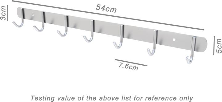 Produktbild Intirilife Garderobenleiste mit 7 Haken