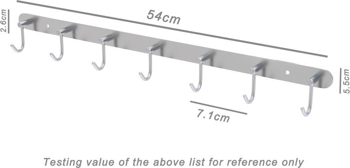 Produktbild Intirilife Garderobenleiste mit 7 Haken