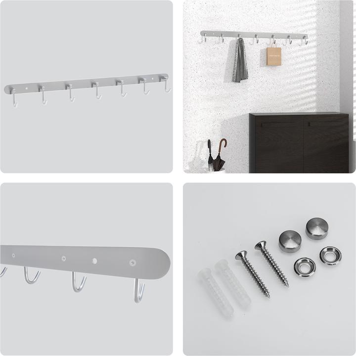 Produktbild Intirilife Garderobenleiste mit 7 Haken