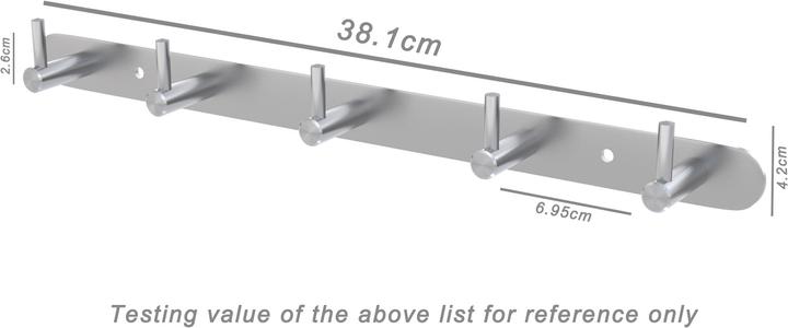 Produktbild Intirilife Garderobenleiste mit 5 Haken