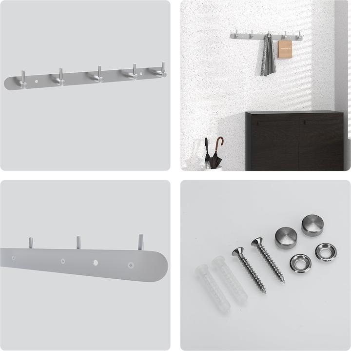 Produktbild Intirilife Garderobenleiste mit 5 Haken