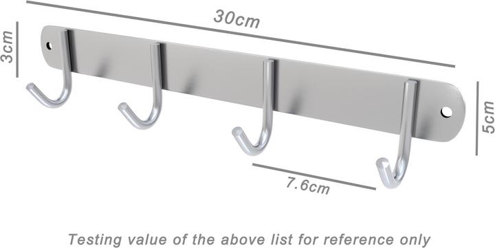 Produktbild Intirilife Garderobenleiste mit 4 Haken