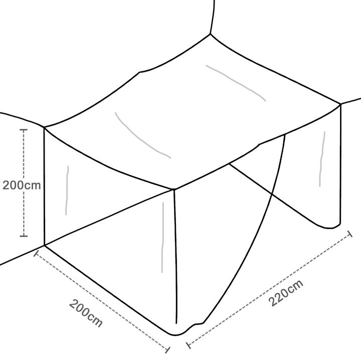 Produktbild Intirilife Mückennetz (200 x 200 cm)