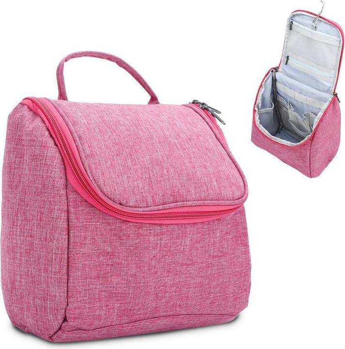 Actual product image Intirilife Cosmetic Travel Bag in PINK