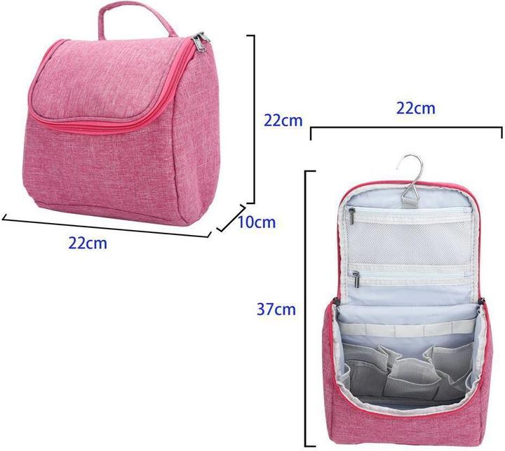 Actual product image Intirilife Cosmetic Travel Bag in PINK