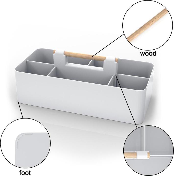 Actual product image Intirilife Make Up Organiser in Grey