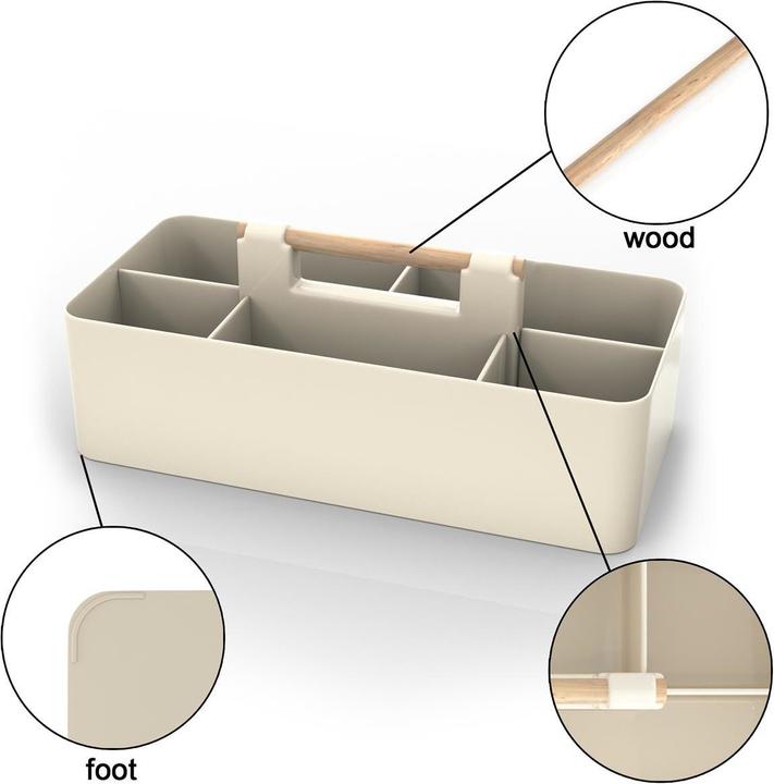 Actual product image Intirilife Make Up Organiser in Khaki