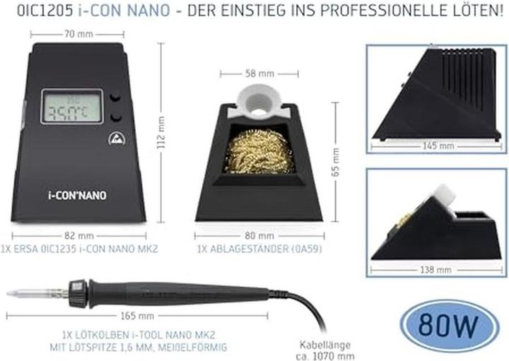 Produktbild Lötstation i-CON NANO MK2, 0IC1205A 230 V