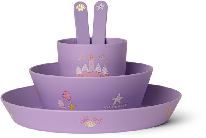 Actual product image Citron PLA Tableware Set Mermaid