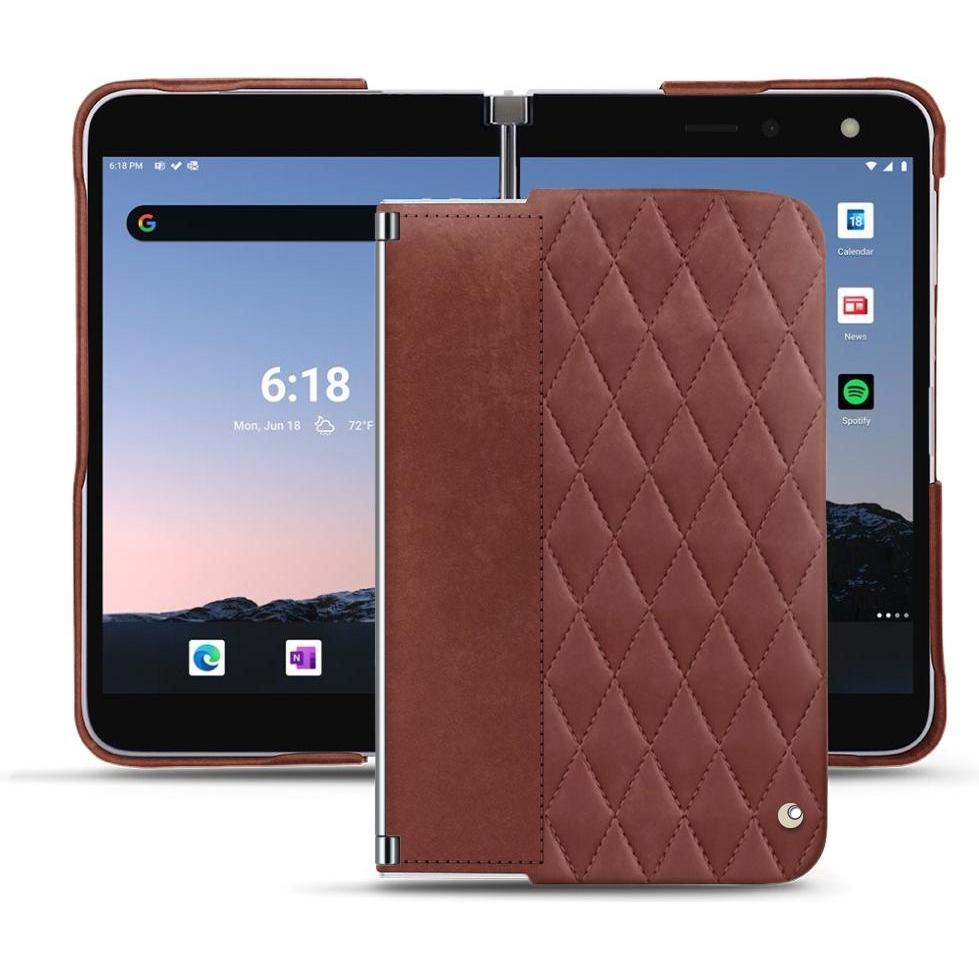 Noreve Lederschutzhülle (Microsoft Surface Duo 2), Smartphone Hülle, Rot
