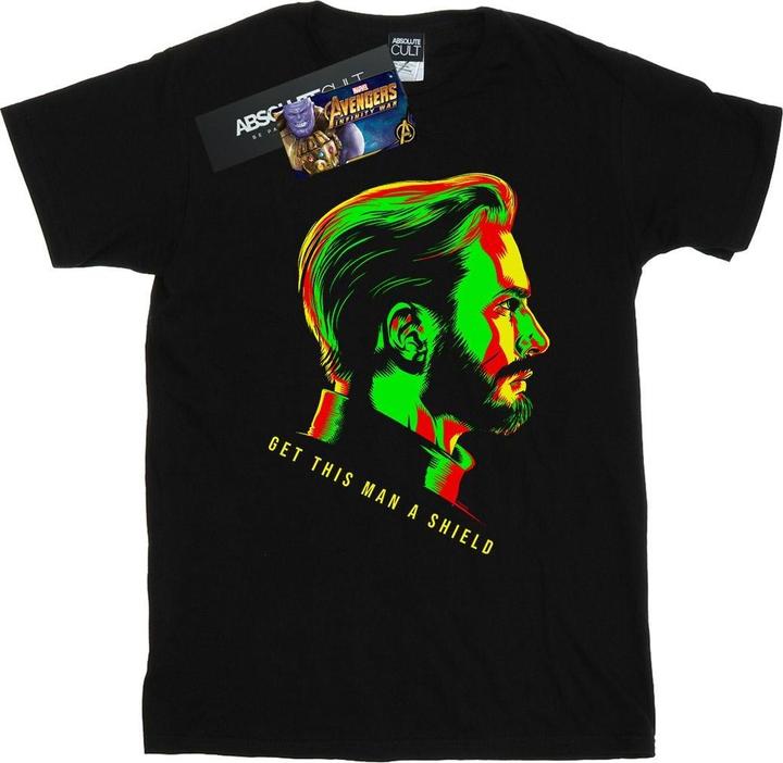 Immagine prodotto Maglietta Uomo Avengers Infinity War Get This Man A Shield (M)