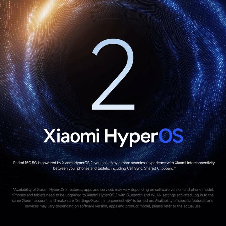 Actual product image Xiaomi Redmi 15C 5G (256 GB, Mint green, 6.90", Dual SIM, 5G)