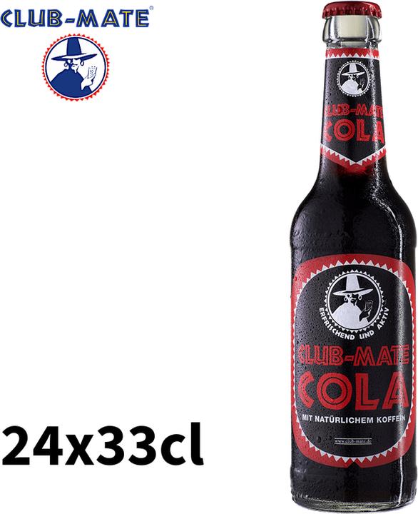 Produktbild Club-Mate Club Mate Cola 24x33cl Glasflasche (24 x 33 cl)