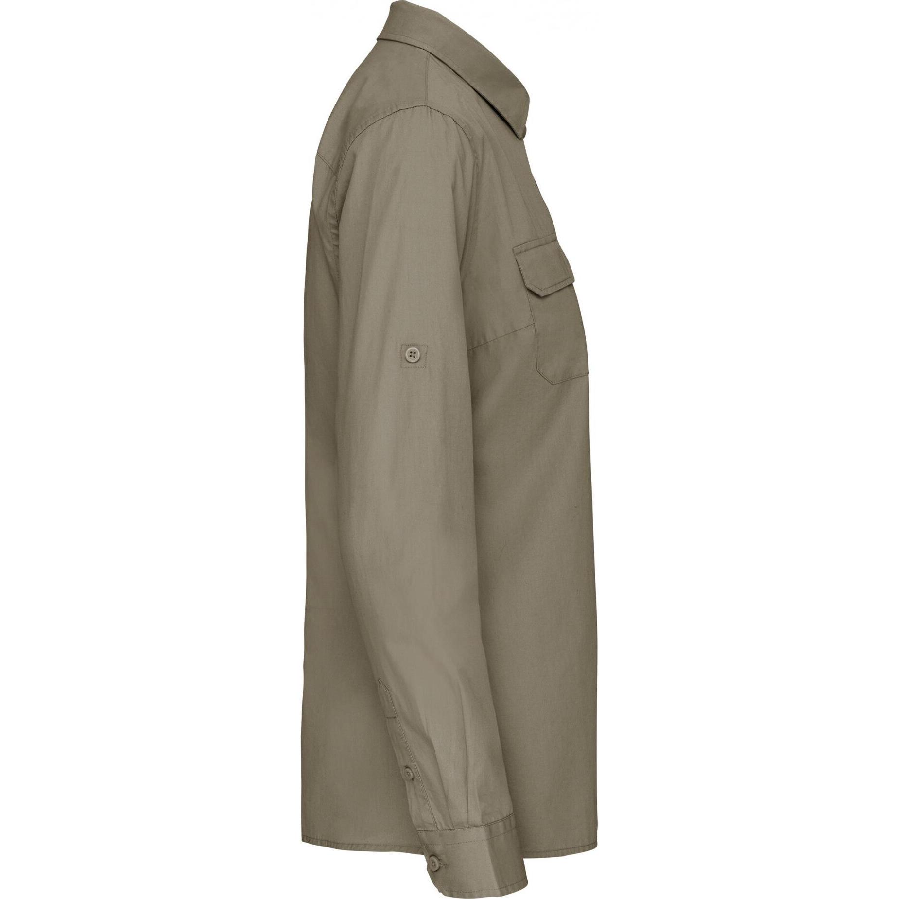 Thumbnail - Kariban, Damen, Hemd, Safari, Grün, (XXL)