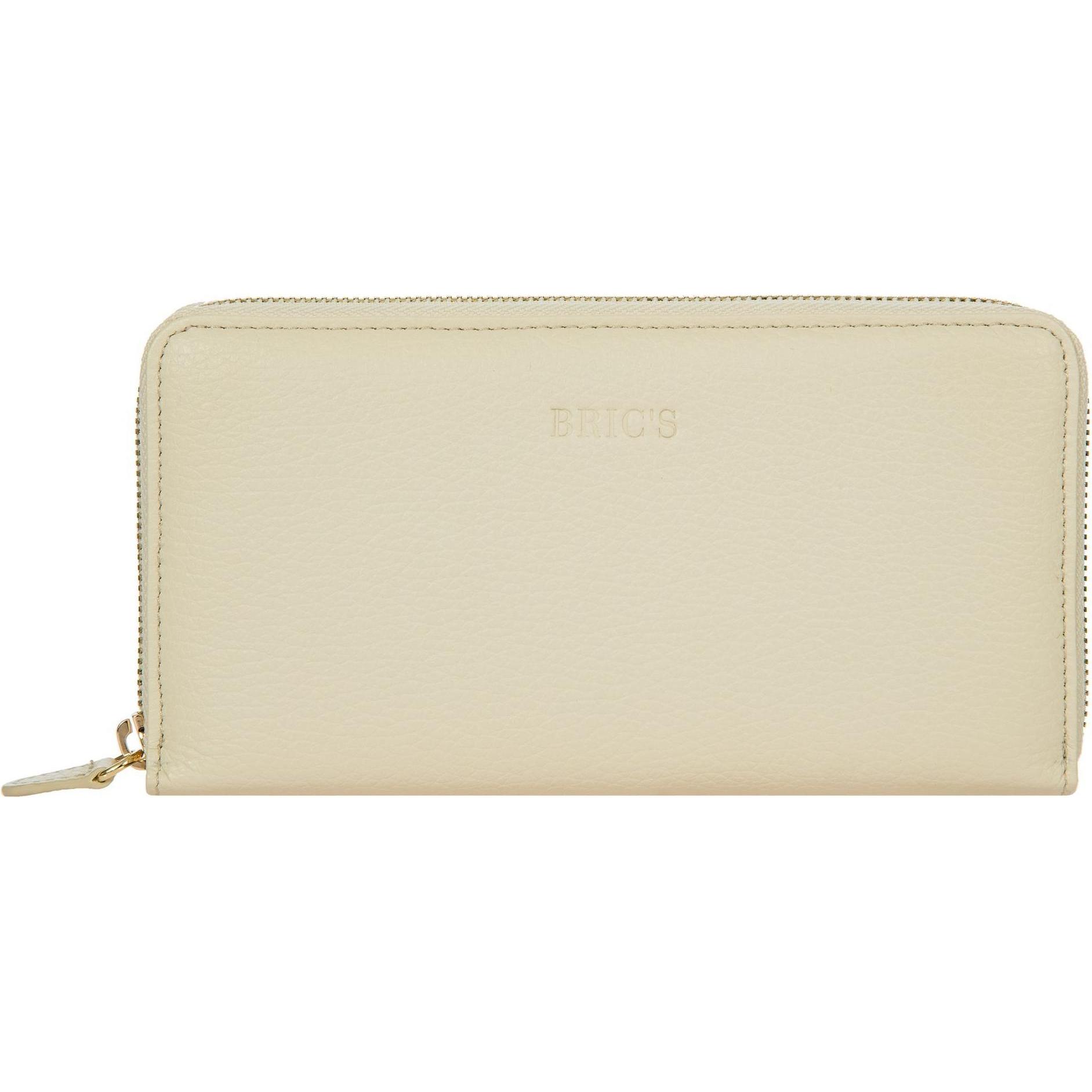 Brics, Damen, Portemonnaie, Gondola Verbena Geldbörse Leder 20 cm, Weiss