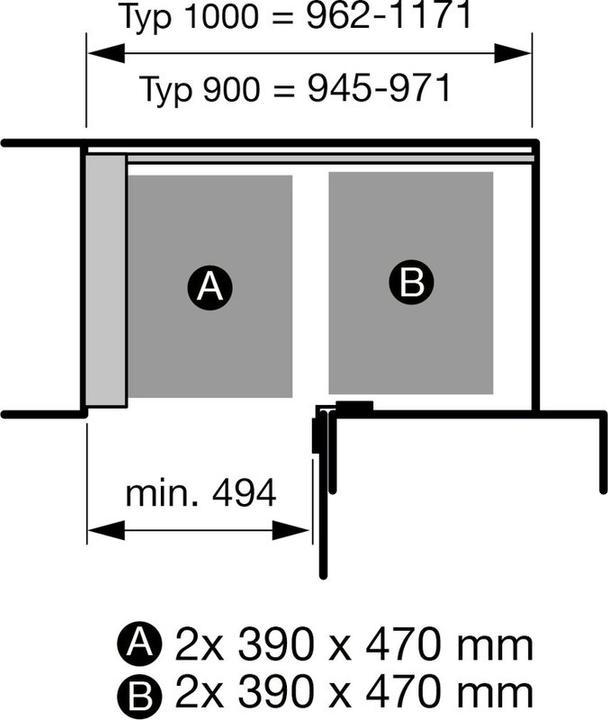 Produktbild Peka Metall Einhängetablar-Set Libell 550/600 (1 Stk.)
