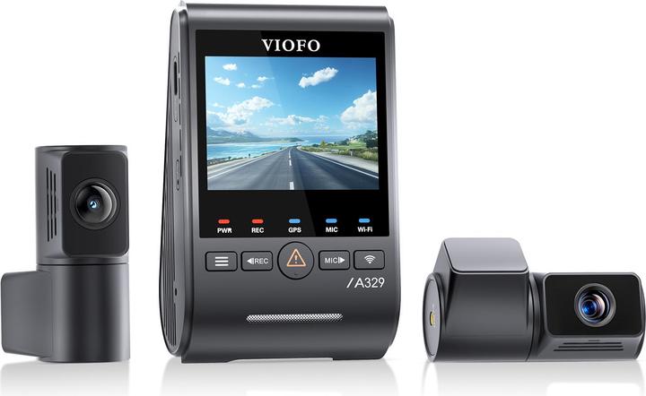 Actual product image Viofo A329T 3CH (Bluetooth, GPS receiver, Built-in microphone, 4K)