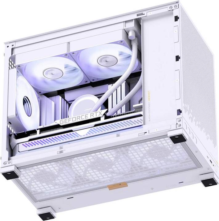 Produktbild Jonsbo D32 STD Mesh PC-Gehäuse, Mini-Gehäuse, mATX - weiss (mATX, Mini-ITX)