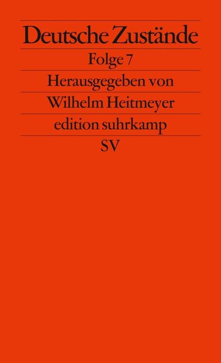 Produktbild Deutsche Zustände (Deutsch, Wilhelm Heitmeyer, 2009)