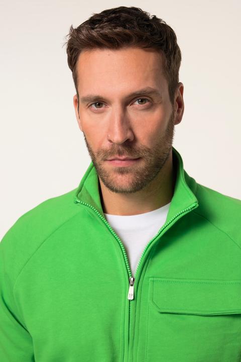 Produktbild JP1880 JP 1880 Sweatjacke, Waffelstruktur, Stehkragen (4XL)