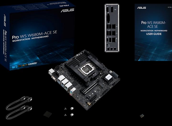 Actual product image ASUS Pro WS W680M (LGA 1700, Intel W680, mATX)