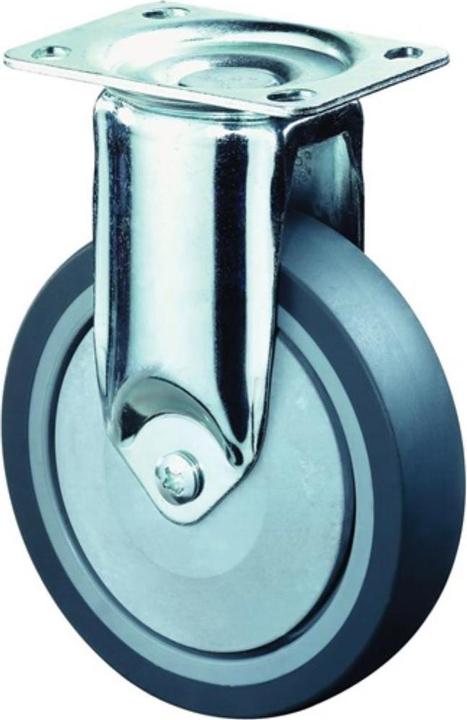 Productafbeelding BS Rollen Bokwiel 125 mm 100 kg massief rubber 95 x 70 mm