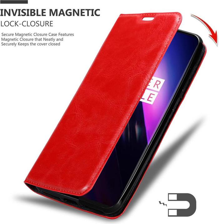 Actual product image Cadorabo Book Invisible Magnet Cover (Oneplus 8)