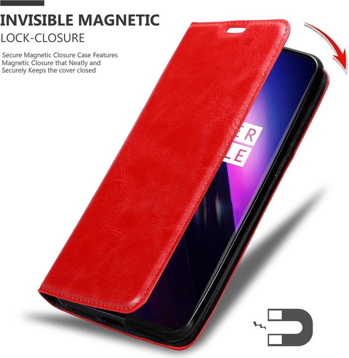 Actual product image Cadorabo Book Invisible Magnet Cover (Oneplus 8)