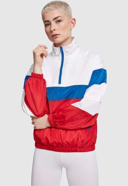 Produktbild Urban Classics Ladies 3-Tone Stand Up Collar Pull Over Jacket (XS)