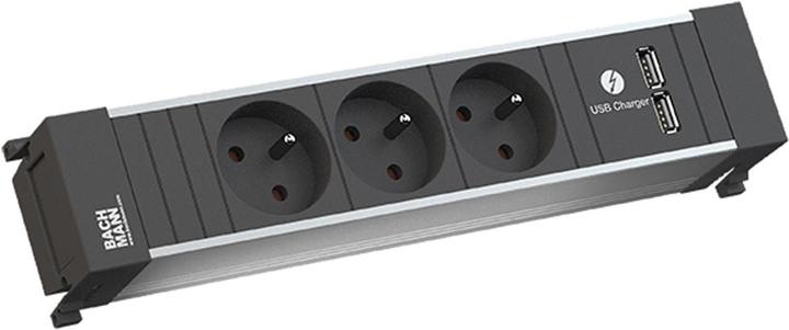 Image du produit Bachmann POWER FRAME Medium 3x prise de terre 1xUSB Charger (5x, PECO 7/5)