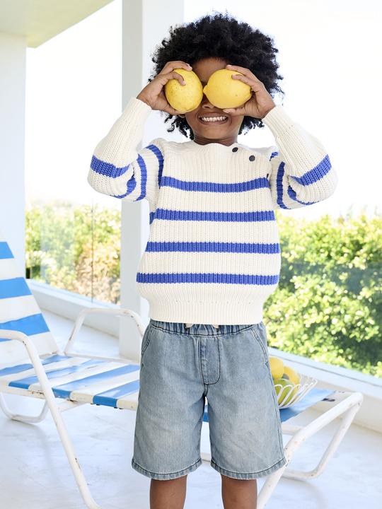 Immagine prodotto Vertbaudet Jungen Jeans-Shorts mit Schlupfbund Oeko-Tex