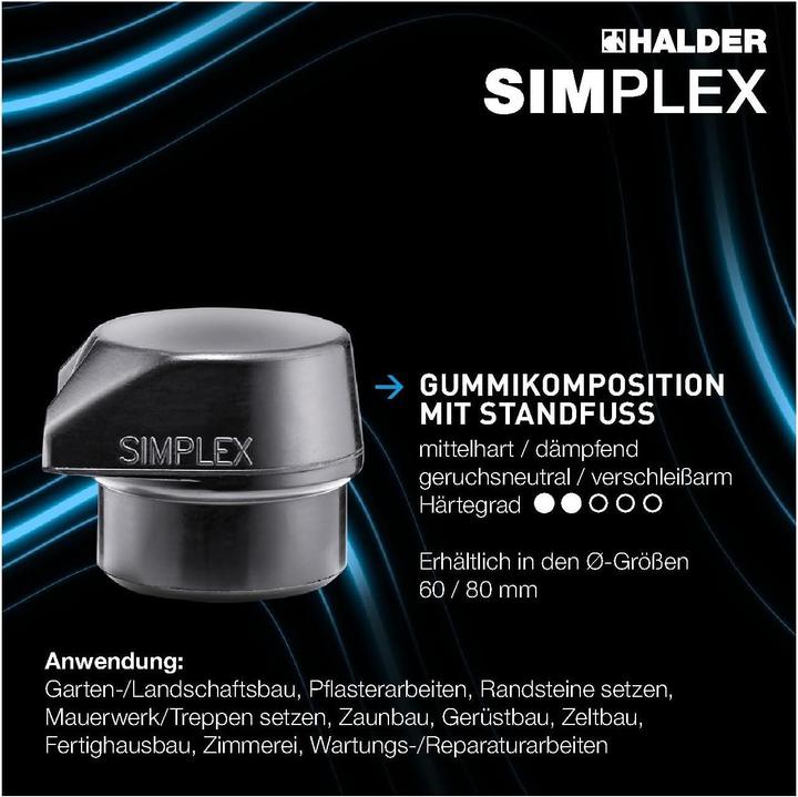 Produktbild Halder Simplex-Softface-Hammer D80 (4400 g)